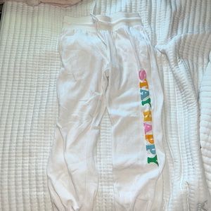 stay happy sweatpants